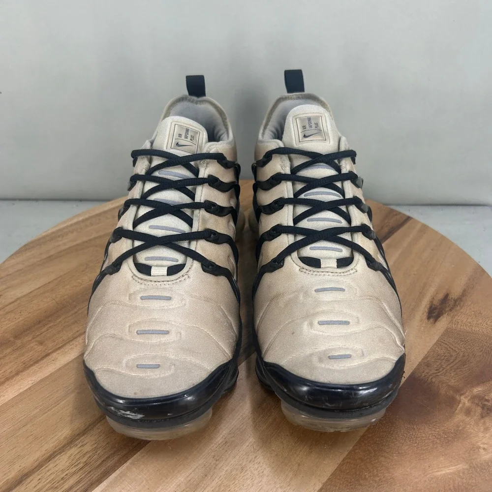 Nike Air VaporMax Plus Mens Shoes Hemp Black White DX3720-200 Size 11